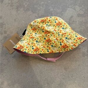 Patagonia Baby Girl Floral Sun Hat - Size 3-6 months